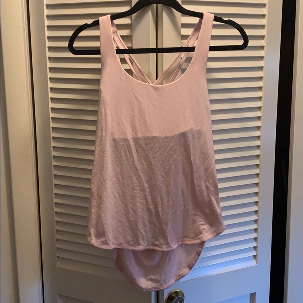 Lululemon pink tank top